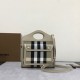 Burberry Mini Check Canvas and Leather Pocket Bag