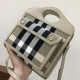 Burberry Mini Check Canvas and Leather Pocket Bag