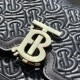 Burberry Small Monogram And Embroidery Lambskin Leather Chain TB Bag