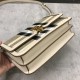 Burberry Check Canvas and Leather TB Bag