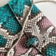 Bvlgari Serpenti Forever Medium Chains Shoulder Bag in Python Skin Leather