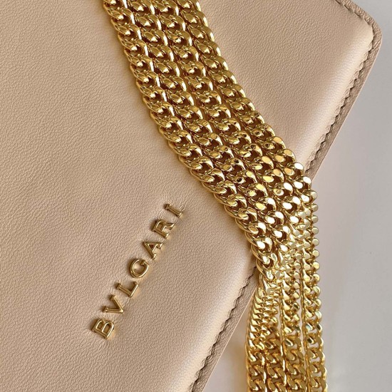 Bvlgari Serpenti Forever Chains Crossbody Bag in Nappa Leather