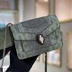Bvlgari Serpenti Forever Crossbody Bag in Karung Skin Leather With Frontal and Back Patch Pocket