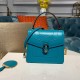 Bvlgari Serpenti Forever Mini Top Handle Bag in Calf Leather With Contrast Color