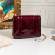 Bvlgari Serpenti Forever Chains Crossbody Bag in Varnished Calf Leather