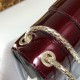 Bvlgari Serpenti Forever Medium Chains Shoulder Bag in Varnished Calf Leather