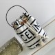 Celine Teen Drawstring In Textile With Celine All Over And Calfskin 15cm 2 Colors