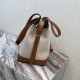 Celine Cabas DE France Large Tote Bag In Textile And Calfskin