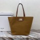 Celine Maillon Cabas Tote Bag in Textile And Calfskin