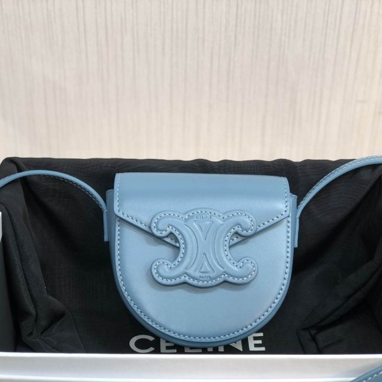 Celine Mini Becace Cuir Triomphe In Smooth Calfskin 4 Colors 11cm