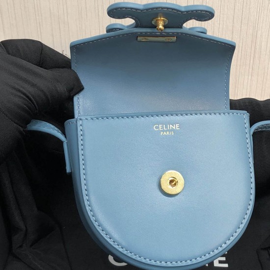 Celine Mini Becace Cuir Triomphe In Smooth Calfskin 4 Colors 11cm