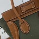 Celine Luggage Bag in Textile And Contrast Color Smooth Calfskin