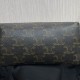 Celine Clutch With Chain In Triomphe Canvas And Lambskin With Embroidery Logo 16cm