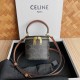 Celine Mini Vanity Case In Triomphe Canvas And Calfskin 9.5cm
