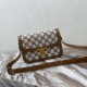 Celine Triomphe Bag in Textile And Calfskin With Triomphe Embroidery