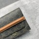 Celine Flap Origami Wallet In Triomphe Canvas And Lambskin 10.5cm
