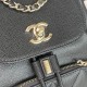 Chanel Backpack in Grained Calfskin 3 Colors 19cm