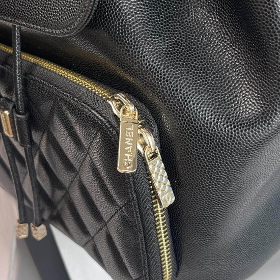 Chanel Backpack in Grained Calfskin 3 Colors 23cm