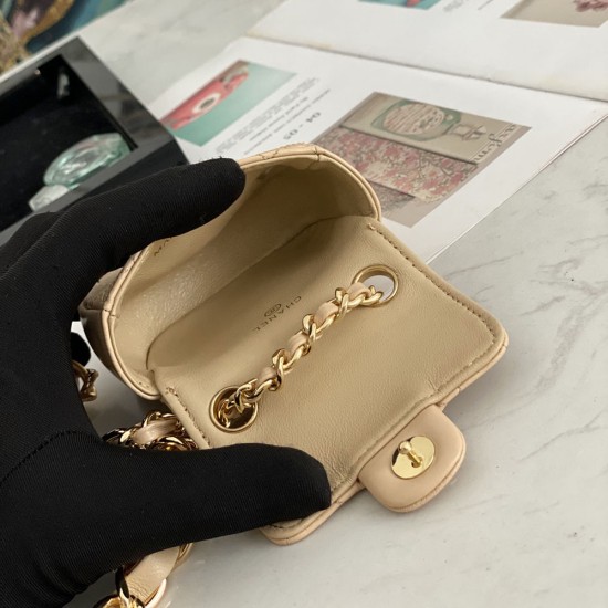 Chanel Mini Belt Bag With Chain in Lambskin 9cm