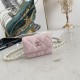 Chanel Belt Bag With Imitation Pearls Chain In Lambskin 12.5cm