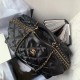 Chanel Bowling Bag With Chain in Nylon With Grosgrain