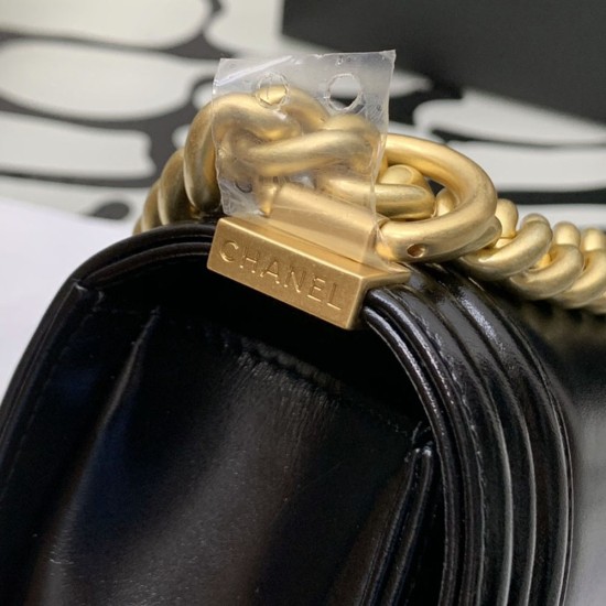 Chanel Mini Boy Bag in Smooth Calfskin With 3D Logo 18cm