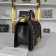 Chanel Boy Bag With Chains and Metal Handle In Smooth Calfskin 4 Colors 20cm 25cm