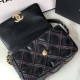 Chanel 19 Handbag in Calfskin With Contract Threads 26cm