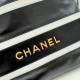 Chanel 22 Backpack In Shiny Calfskin Bicolor 34cm 3 Colors AS3859