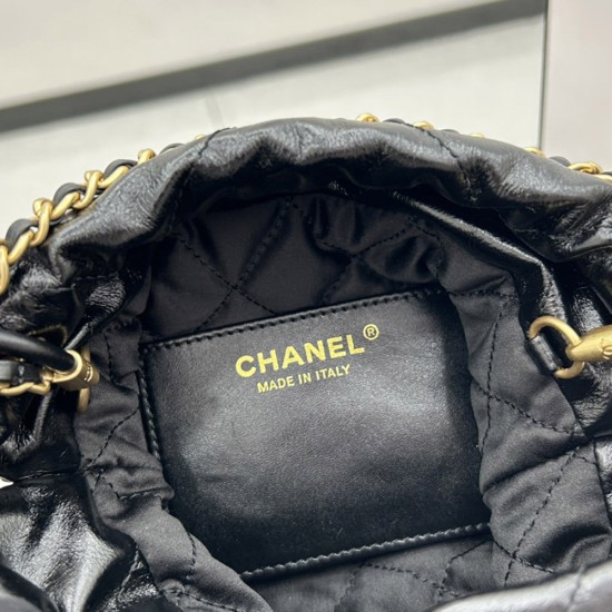 Chanel 22 Mini Handbag In Shiny Crumpled Calfskin 2 Colors