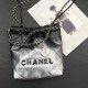 Chanel 22 Mini Handbag In Metallic Shaded Calfskin 19cm