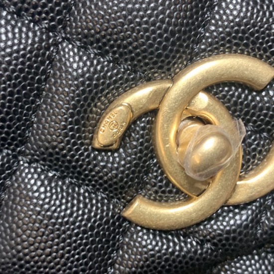 Chanel Coco Handle in Caviar Calfskin 28cm