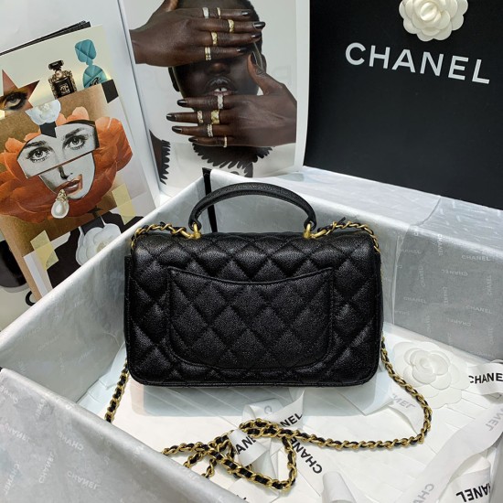 Chanel Coco Handle Bag in Grained Calfskin 20cm