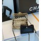 Chanel Mini Evening Bag in Golden Metal And Lambskin 12cm