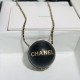 Chanle Ball Bag With Chain in Metal And Lambskin