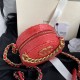 Chanel Round Bag in Sequins And Lambskin with Big Chains