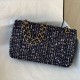 Chanel Flap Bag in Tweed Fabric 11 Colors 25cm