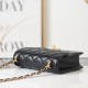 Chanel Flap Bag in Lambskin With Crystal Logo