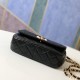 Chanel Flap Bag in Calfskin With Imitation Pearls 