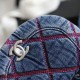 Chanel 22 Coco Beach Saddle Bag in Denim With Threads 22cm
