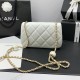 Chanel Flap Bag With Pearl Buckle 17cm 20cm 2 Colors 99343