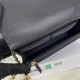 Chanel 22 A Chains Bag in Grained Calfskin With Front Pocket 2 Colors 12.5cm