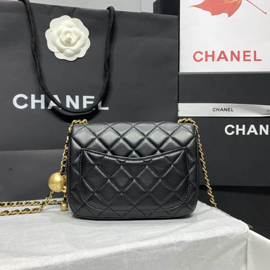 Chanel Flap Bag in Calfskin With Gold Ball 9 Colors 18cm