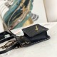 Chanel Flap Bag in Lambskin With Braided Edges And Badge Charm 19cm