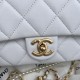 Chanel Flap Bag in Lambskin With Leather And Imitation Pearls Chain 19cm