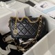 Chanel Flap Bag In Lambskin With Metal Coin 23.5cm
