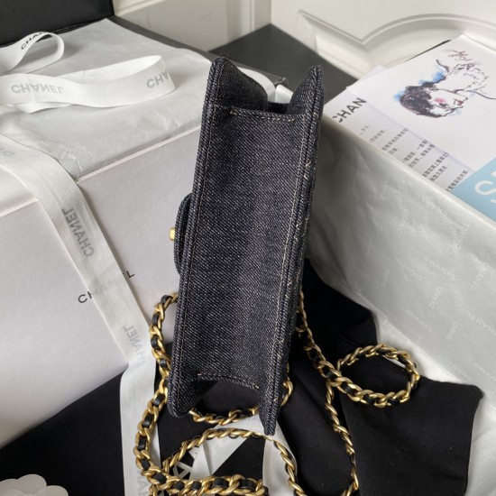 Chanel Flap Bag In Denim Fabric AS4051 19cm 25cm 2 Colors