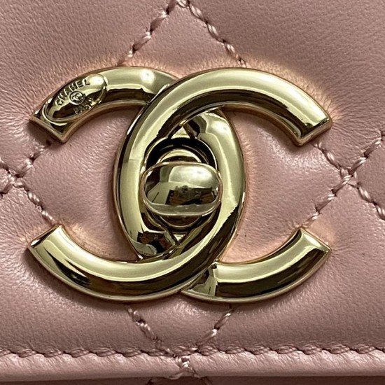 Chanel Flap Bag With Top Handle And Multicolor Resin In Lambskin AS4654 4 Colors