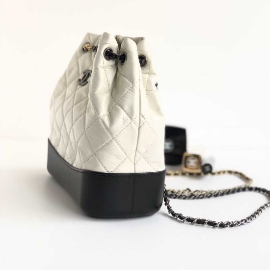 Chanel Gabrielle Backpack in Lambskin With Contrast Bottom Color