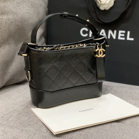 Chanel Gabrielle Hobo Bag In Oil Wax Leather 20cm